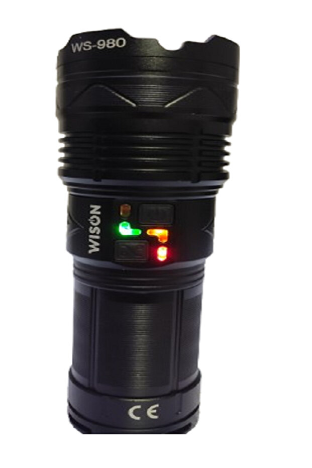 Ws-980 70 Wat 7000 Lümen Professiyonel Şarj Edileblir El Feneri (Yeni Model) - 5