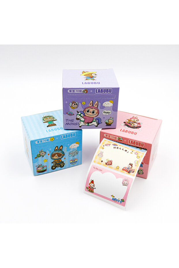 ملصق ورق لابوبو 6x4 سم - 70 قطعة - لون الصندوق المعبأ يمكن أن يتغير حسب حالة المخزون - 3
