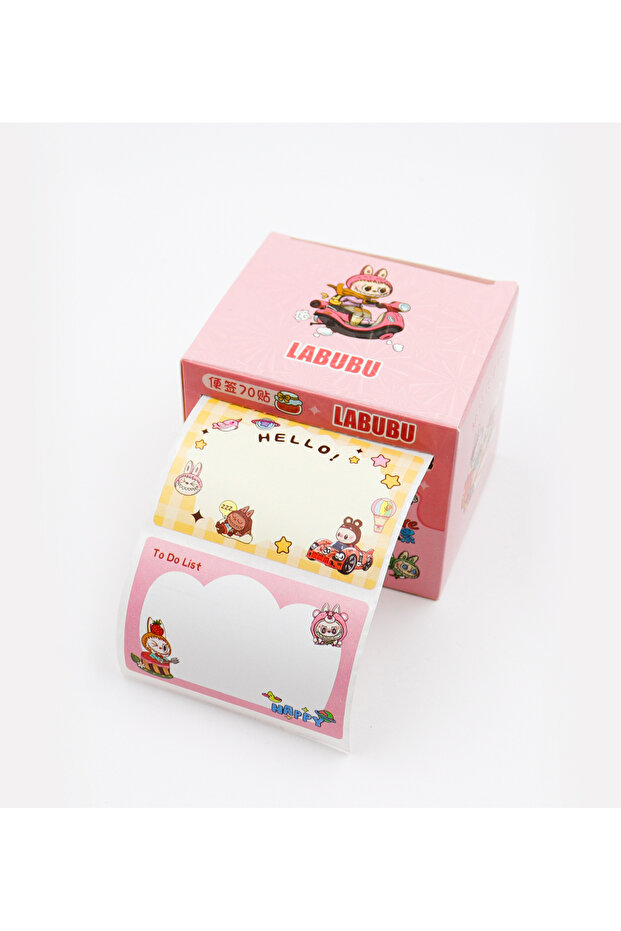 ملصق ورق لابوبو 6x4 سم - 70 قطعة - لون الصندوق المعبأ يمكن أن يتغير حسب حالة المخزون - 1