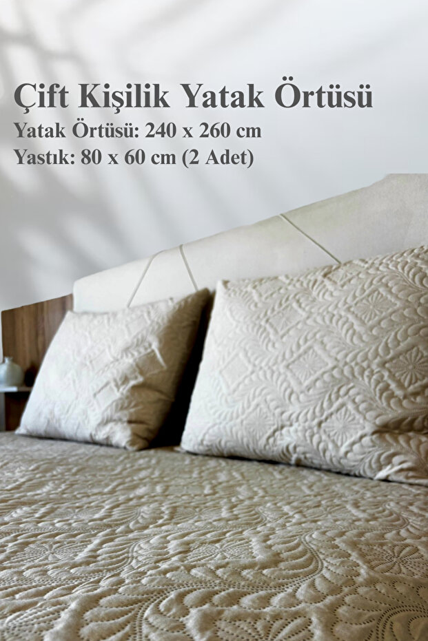 Çift Kişilik Yatak Örtüsü Kapitoneli - 1