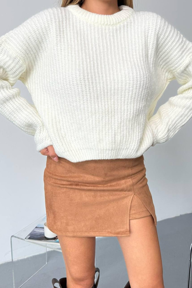 Balon Kol Triko Oversize Kazak - 3