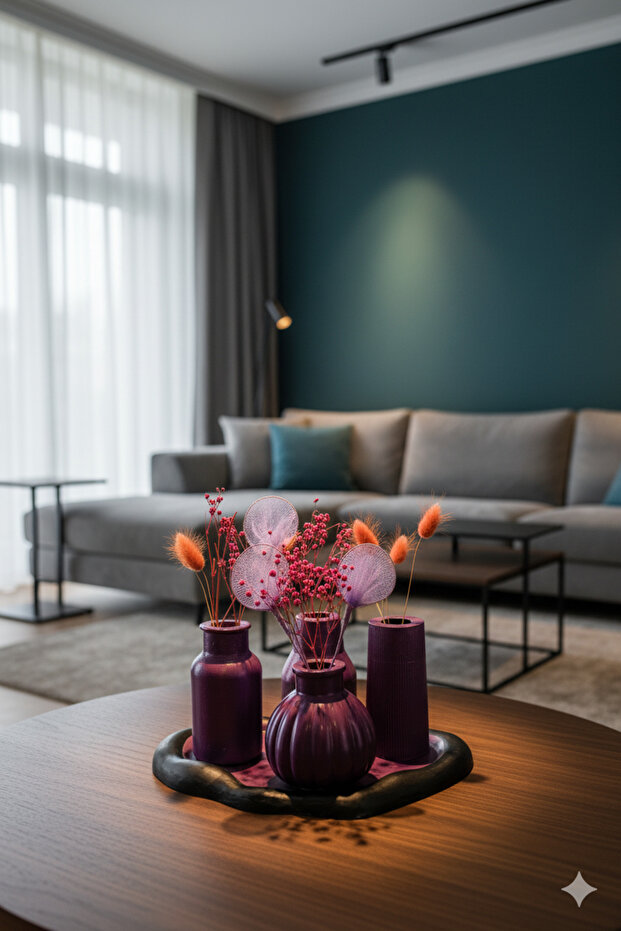 Mor Vazo Biblo Set - 4