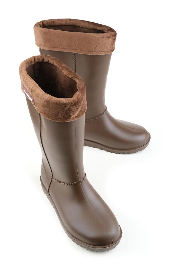 Brown Non-Slip Sole Rain Boots