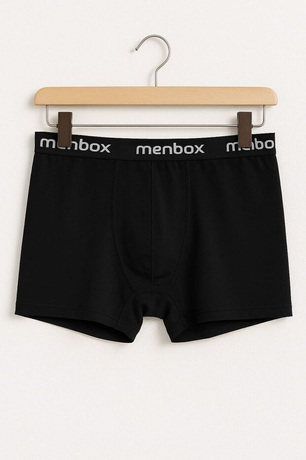 10 darab fekete férfi boxer – pamut lycra, kényelmes fehérnemű - 7
