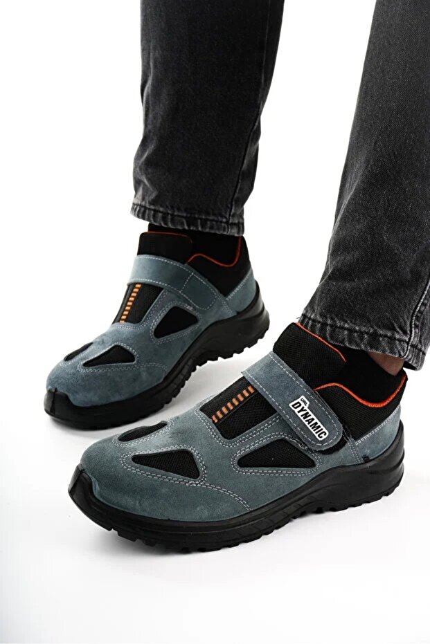 Pantofi de lucru DYNAMIC Khaki - Siguranță fără vârf de oțel pentru construcții și grădinărit - 4