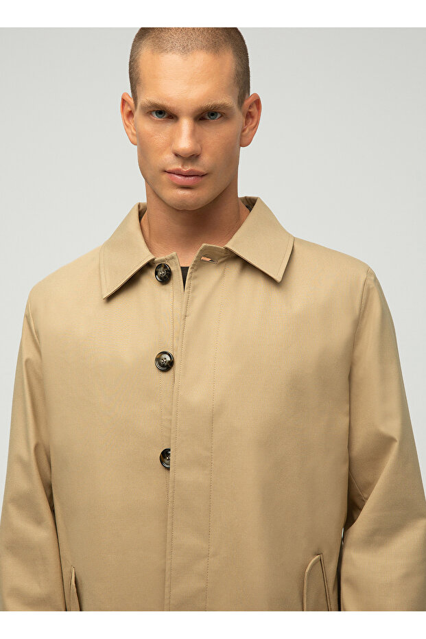 Bej Erkek Trençkot Marcus - 4