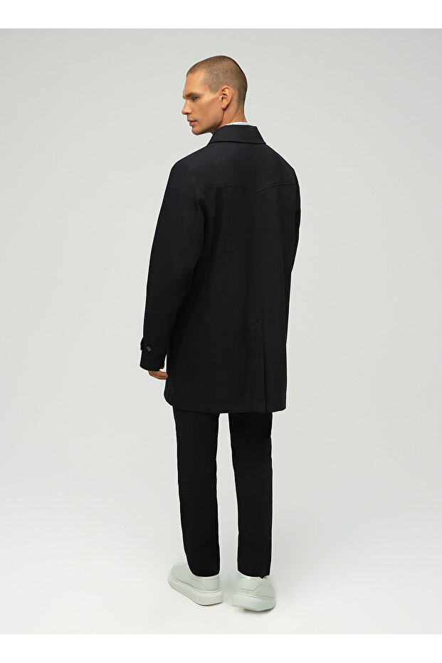 Lacivert Erkek Trençkot Marcus - 6