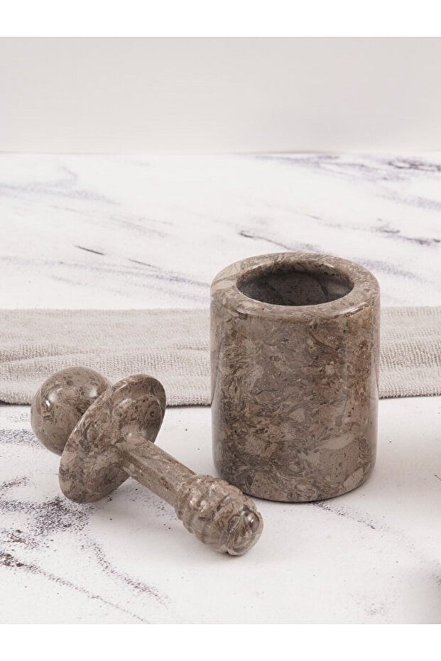 Marble Honey Pot 5.5" Oceanic – Handmade Jar with Lid & Dipper for Kitchen Countertop Use