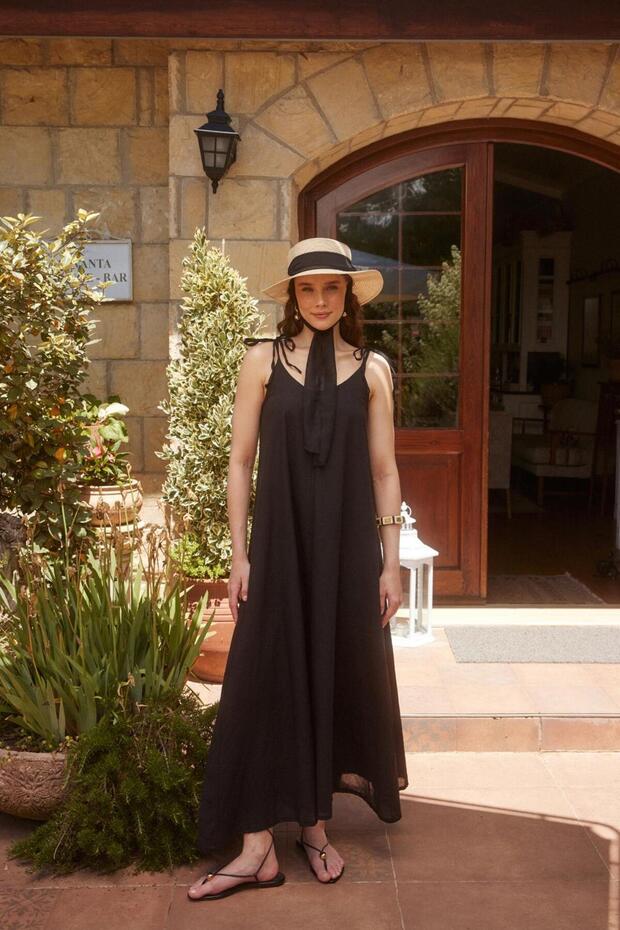 BELLA İP ASKILI ELBİSE - 1