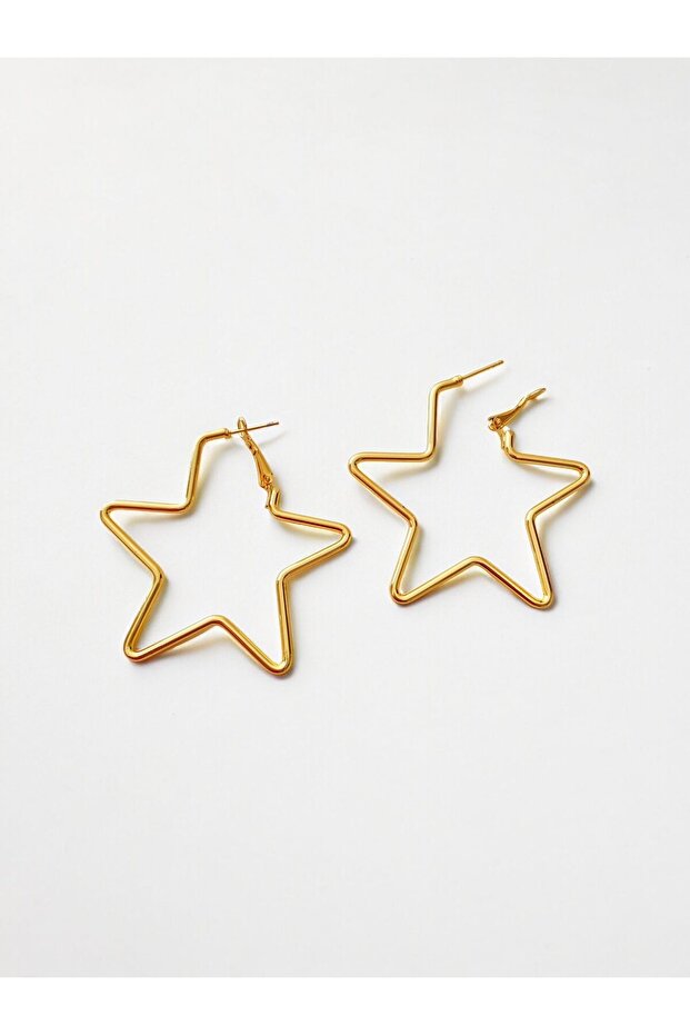 Klipsli Trend Yıldız Küpe - 2