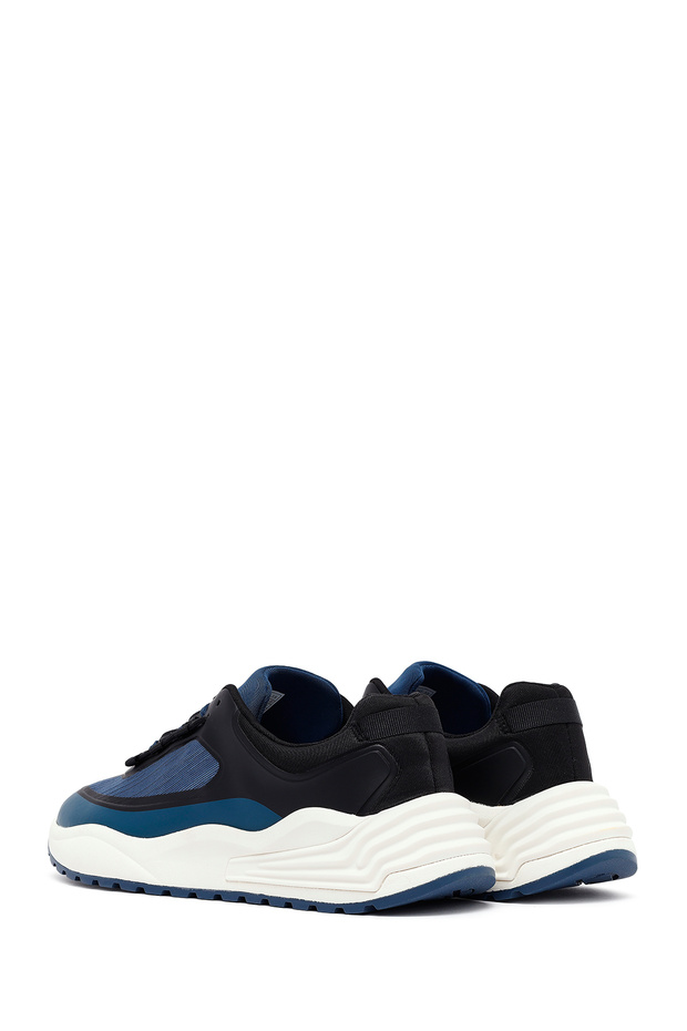 ACBC x Derimod Erkek Lacivert Bağcıklı Kalın Tabanlı Kumaş Sneaker 25SFD78026F - 5