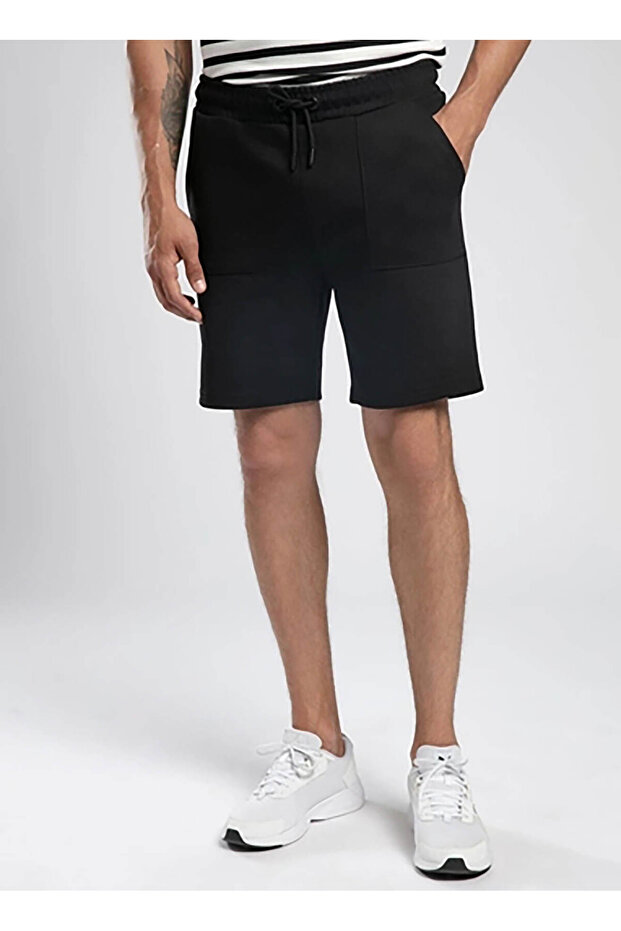 Regular Fit Siyah Erkek Şort 252 LCM 221026 ARNE SİYAH - 2