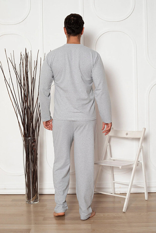 Double Thick Two Thread Pocket Men's Pajama Set - 4