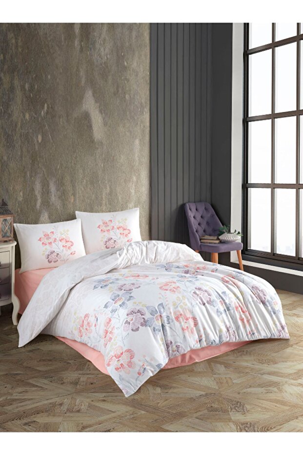 Crystal Single Ranforce Duvet Cover Set Gelincik