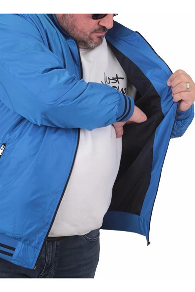 Plus Size Basic Pilot Coat 23823 SAKS - 3