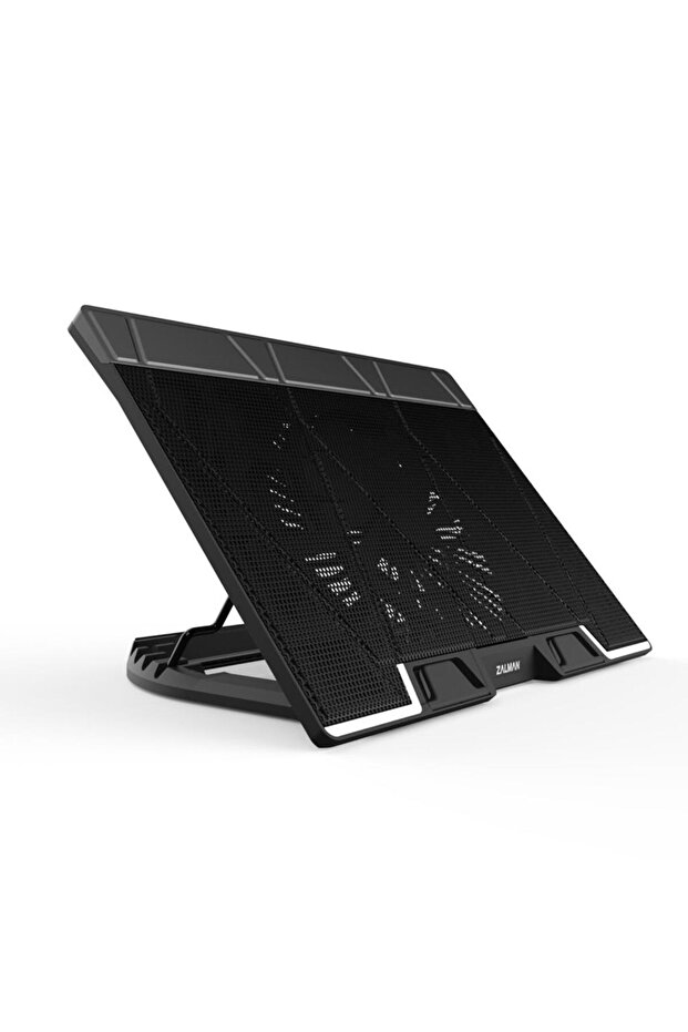 Zm-Ns3000 White Led Illuminated 200mm Fan 17 Notebook Cooler Stand - 1