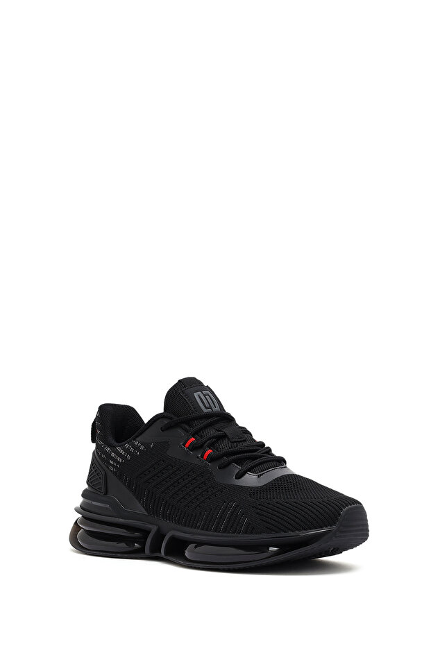 Zero Erkek Siyah Bağcıklı Kalın Tabanlı Sneaker 25SFD69446F - 6
