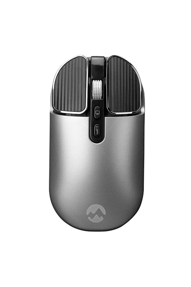 Everest SM-620 2in1 Bluetooth+2,4Ghz Şarjlı Metalik Gri Süper Sessiz Mobil-TV-PC Destekli Kablosuz M