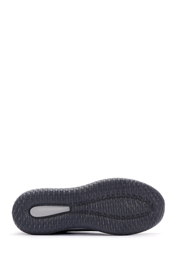 Zero Erkek Gri Bağcıklı Kalın Tabanlı Kumaş Sneaker 25SFD69046F - 4