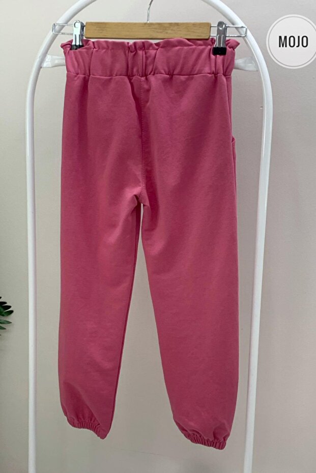 Mojo Kız Çocuk 8-12 Yaş Kemer Detaylı Eşofman Altı 724602 Pembe - 2