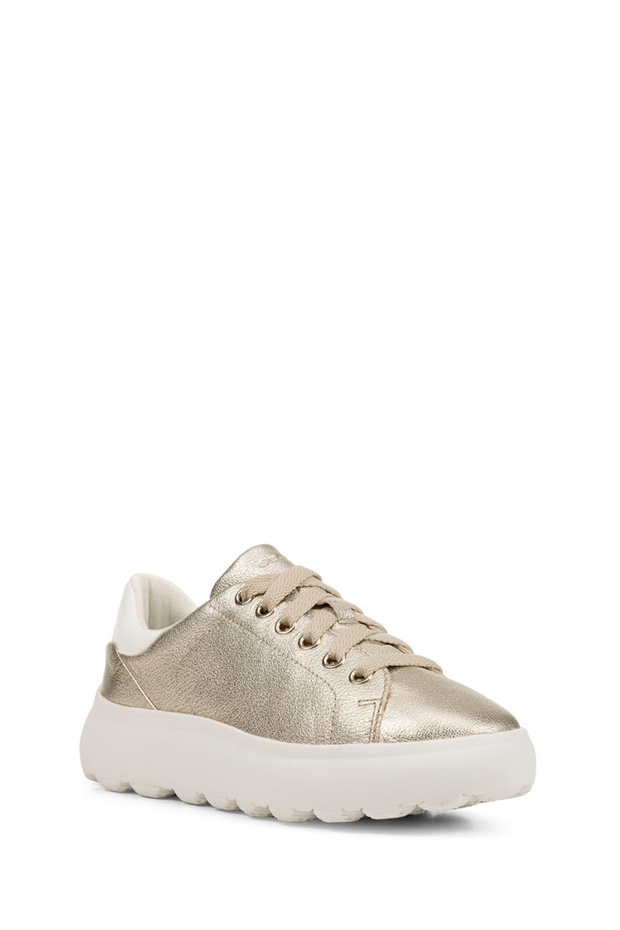 Kadın Gri Spherica Ec4.1 Bağcıklı Deri Sneaker D45TCC0BVBCC2X1R - 3