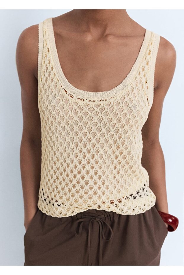Crochet Blouse with Straps