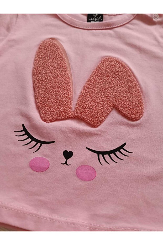 Rabbit Patterned Shorts Set - 4