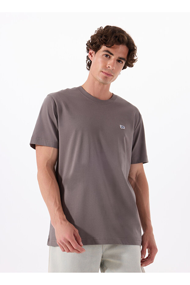 Crew Neck T-Shirt Anthracite Men's Short Sleeve T-Shirt