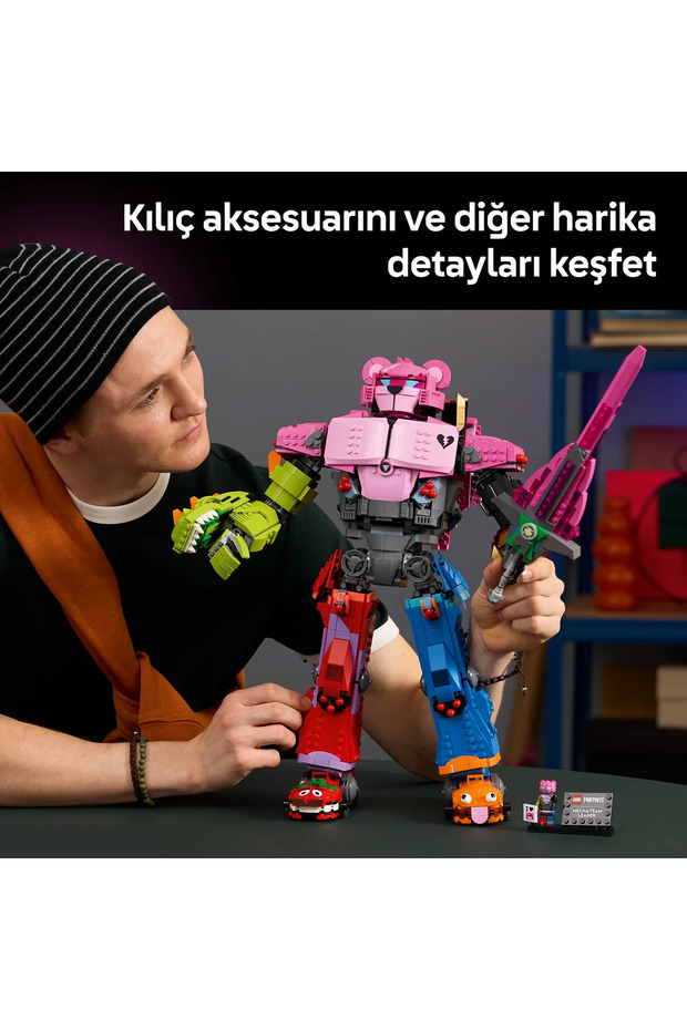 ® Fortnite ® Yetişkinler için Mecha Takım Lideri Yapım Seti 77078 - 7