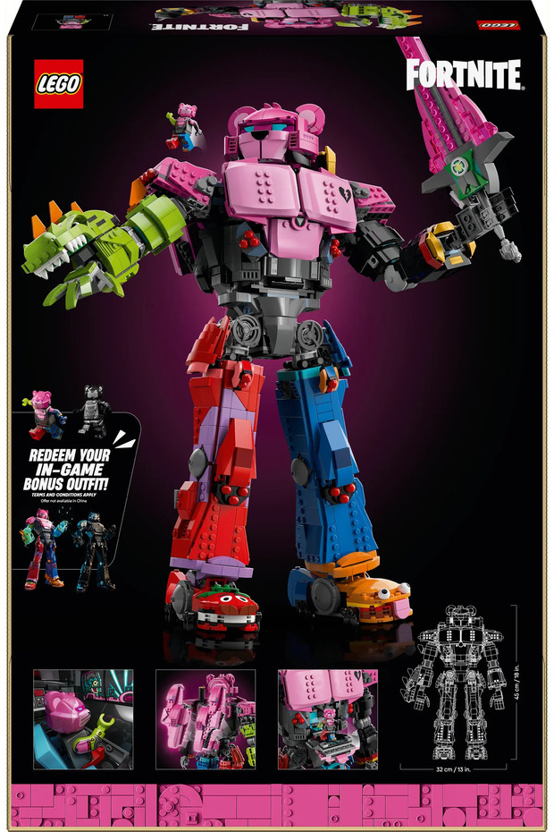 ® Fortnite ® Yetişkinler için Mecha Takım Lideri Yapım Seti 77078 - 5