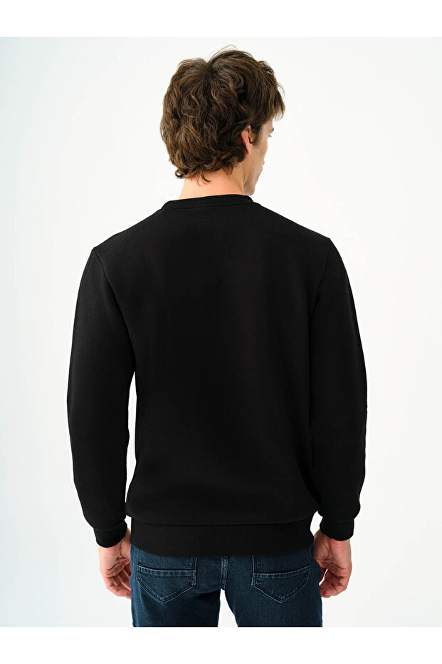 Siyah Erkek Sweatshirt Lf2037363 - 3