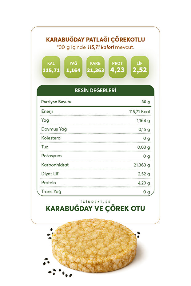 Karabuğday Patlağı Karma (10 PAKET) (GLÜTENSİZ & VEGAN) - 6