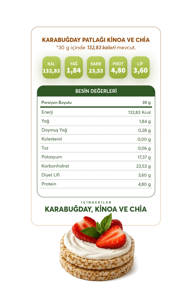 Karabuğday Patlağı Karma (10 PAKET) (GLÜTENSİZ & VEGAN) - 7