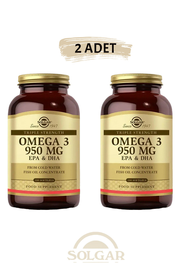 Omega-3 950 mg 100 Kapsül (2 ADET) - 1