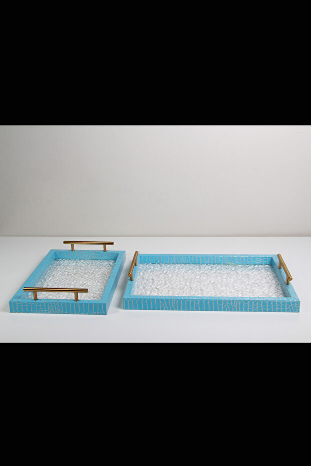 Multi-purpose serving tray set - 8