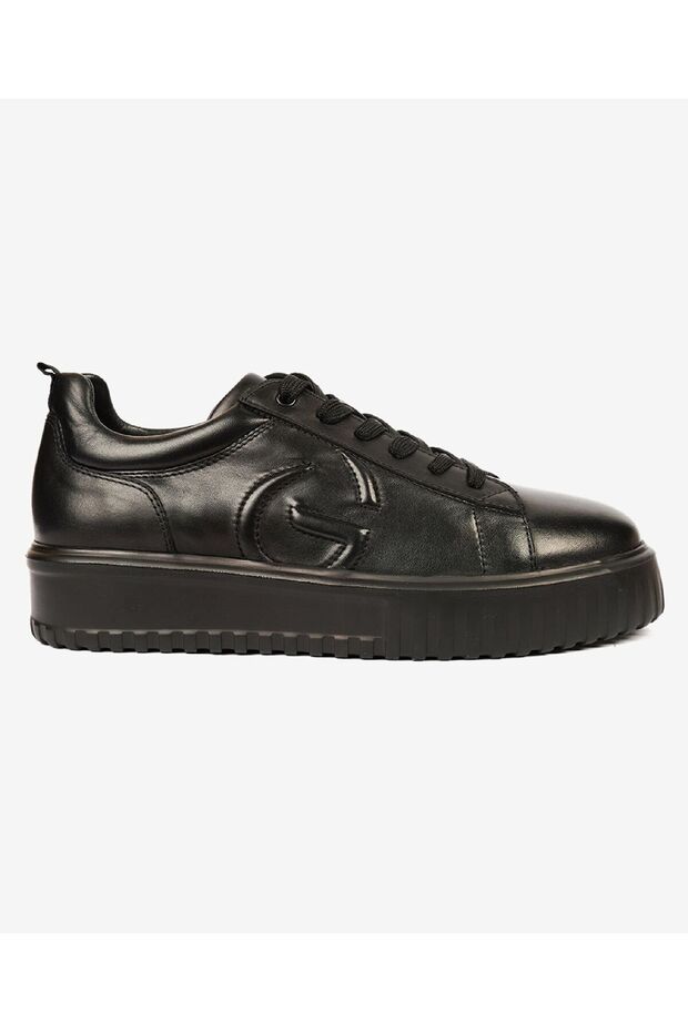 Greyder Erkek Siyah Hakiki Deri Sneaker Ayakkabı 4K1SA17850