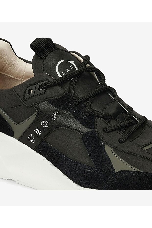 LAB Erkek Siyah Sneaker Ayakkabı 4K1SA20271 - 5