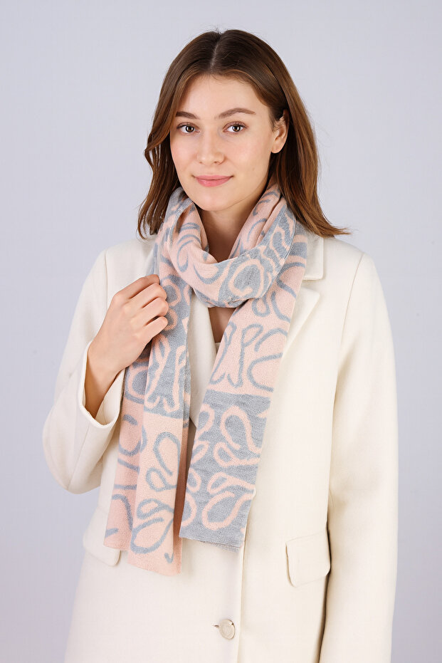 وشاح تريكو منقوشة - 1