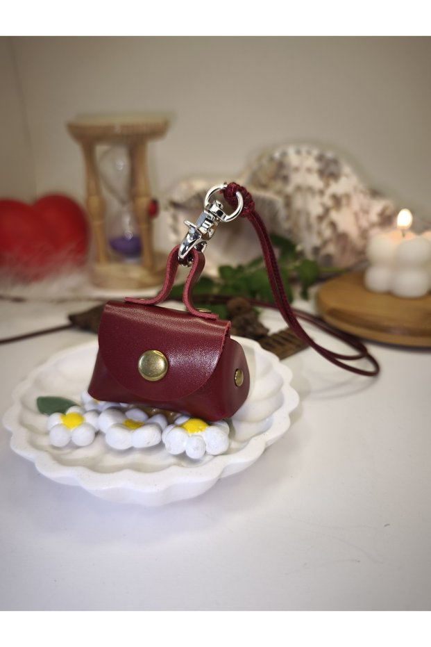 Leather Mini Item Bag - Women's Necklace - Keychain and Wallet in One! New Year's Gift