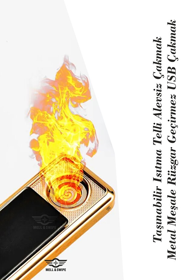 Kişiye Özel Isim Baskılı Çakmak Şarjlı Usbli Dokunmatik Mavi Elektronik Çakmak - 7