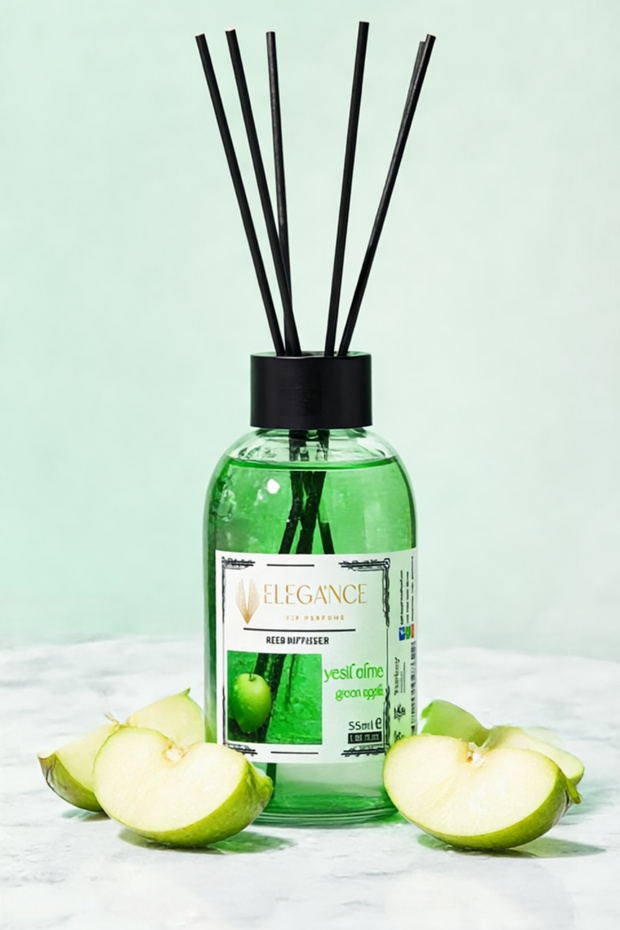 Yeşil Elma Reed Diffuser Bambu Çubuklu Oda Kokusu 55 ml - 9