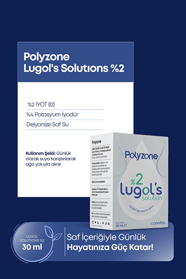 Lugol İyot Solüsyon %2 30 Ml- Kafes; Damla-iyot desteği - 3