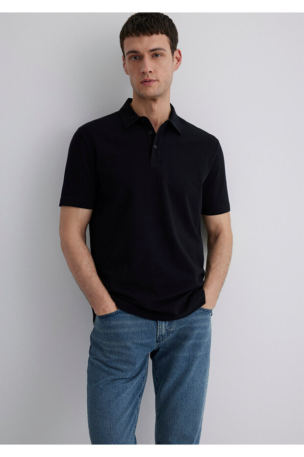 Black Polo T-Shirt Regular Fit 0612633-900