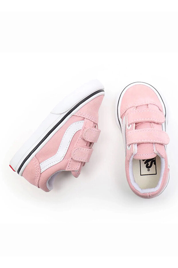 Pembe Kız Bebek Deri Yürüyüş Ayakkabısı VN000D3Y9AL1 TD Old Skool V - 4