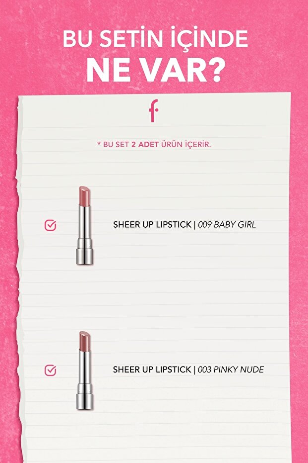 Sheer Up Liplicious 2'li Makyaj Seti - 2
