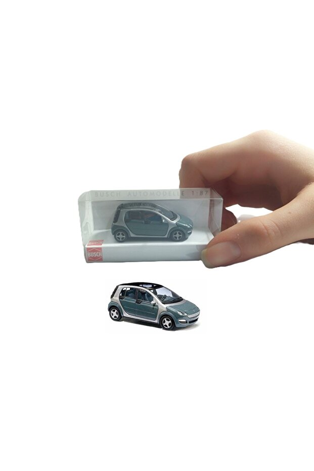 1/87 Ho Smart Forfour Blue -Miniature Vehicle Model