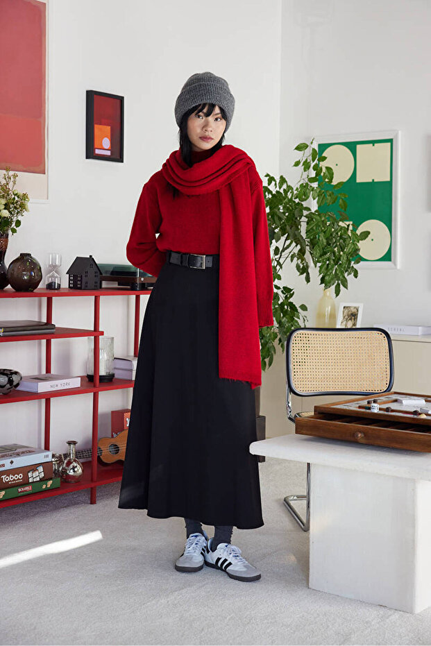 SİYAH VOLANLI ETEK - 8