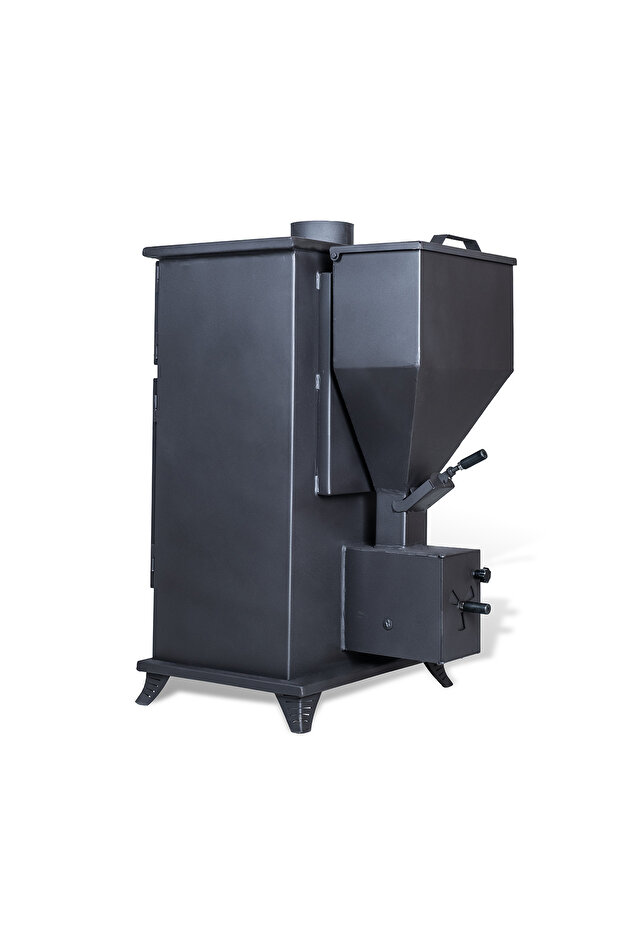 Pelet ve Odun Sobası MS-K003 Modeli Şömineli - Fırınlı - 3