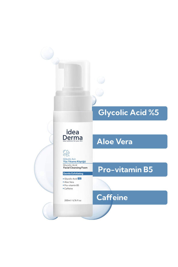 İdea Derma Glikolik Asit Yüz Yıkama Köpüğü 200 ml - 3