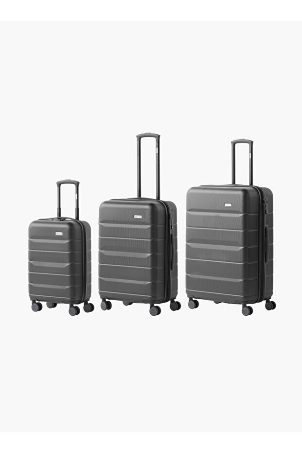 3-Piece Hardcase Trolley Bag Set with Retractable Handle